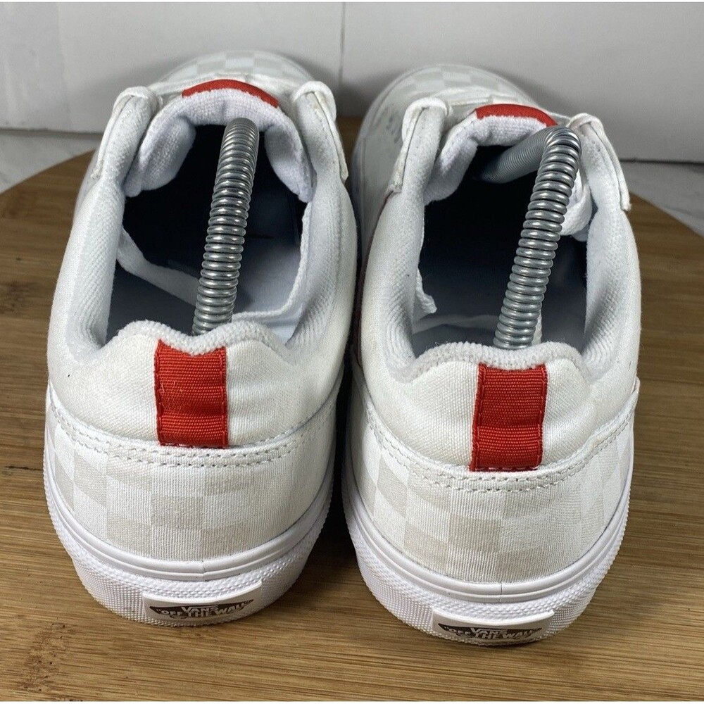 Vans Shoes Off The Wall 500714 White Gray Checkered Sneakers Size Women 9.5 - Picture 5 of 7